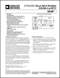 datasheet for AD5300BRT by Analog Devices