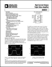 datasheet for AD8023AR-REEL by Analog Devices