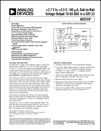 datasheet for AD5310BRT by Analog Devices
