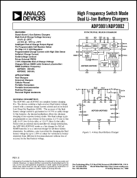 datasheet for ADP3801AR by Analog Devices
