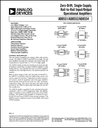 datasheet for AD8551ARM by Analog Devices