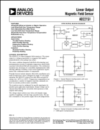 datasheet for AD22151YR by Analog Devices