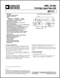datasheet for ADV7127KR50 by Analog Devices