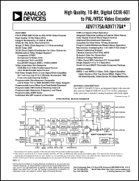 datasheet for ADV7175AKS by Analog Devices