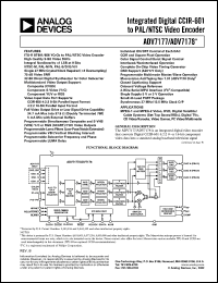 datasheet for ADV7178KS by Analog Devices