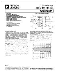 datasheet for AD7396AN by Analog Devices