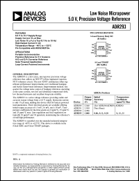 datasheet for ADR293ER by Analog Devices