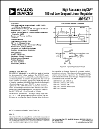 datasheet for ADP3307ART-2.7 by Analog Devices