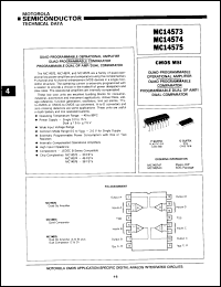 datasheet for MC14573P by Motorola