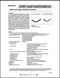 datasheet for CXP80716AQ by Sony Semiconductor