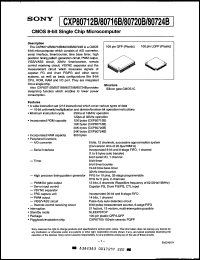 datasheet for CXP80712BQ by Sony Semiconductor