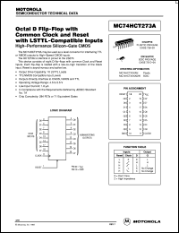datasheet for MC74HCT273ADT by ON Semiconductor