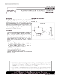 datasheet for STK402-090 by SANYO Electric Co., Ltd.