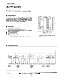 datasheet for AN7134NR by Panasonic - Semiconductor Company of Matsushita Electronics Corporation