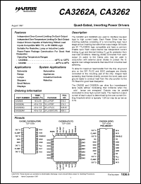 datasheet for CA3262E by Harris Semiconductor