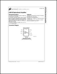 datasheet for LM748CN by 