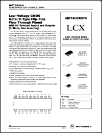datasheet for MC74LCX574MEL by ON Semiconductor