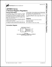 datasheet for LM79M05CMWC by 