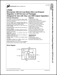 datasheet for LP2992ILDX-1.8 by 