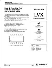 datasheet for MC74LVX74DTR2 by ON Semiconductor