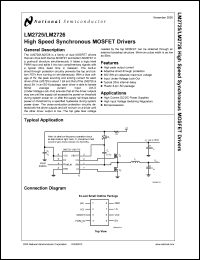 datasheet for LM2725MX by 