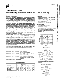 datasheet for CLC231A8CC by 