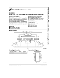 datasheet for DAC0890CIJ by 