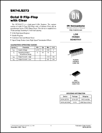 datasheet for SN74LS273FN by ON Semiconductor