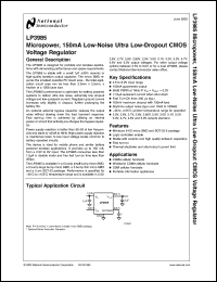 datasheet for LP3985IBPX-285 by 