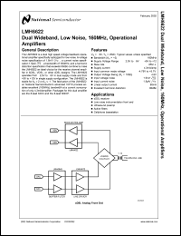 datasheet for LMH6622MA by 