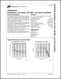 datasheet for LMH6654MFX by 