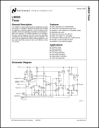 datasheet for LM555MDC by 