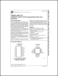 datasheet for LM1882-RCM by 