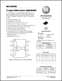 datasheet for MC10EP05DR2 by ON Semiconductor