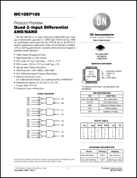 datasheet for MC10EP105FA by ON Semiconductor