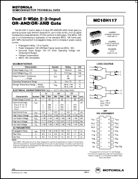 datasheet for MC10H117FN by ON Semiconductor