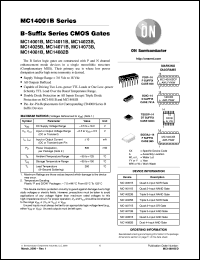 datasheet for MC14073BCP by ON Semiconductor