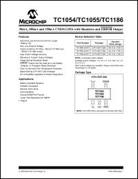 datasheet for TC1186-5.0VCT by Microchip Technology, Inc.