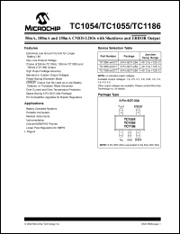 datasheet for TC1054-2.7VCT by Microchip Technology, Inc.