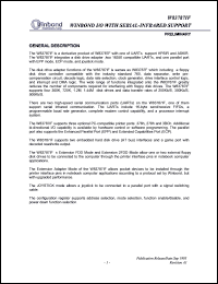 datasheet for W83787IF by Winbond Electronics