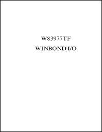 datasheet for W83977TF-A by Winbond Electronics