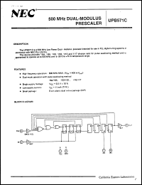 datasheet for UPB571C by NEC Electronics Inc.