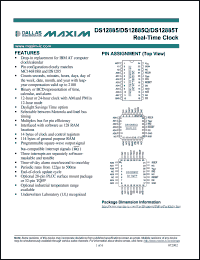 datasheet for DS12885TN by Dallas Semiconductor