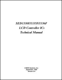 datasheet for SED1335F0B by 