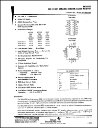 datasheet for SMJ4256-20FV by Texas Instruments