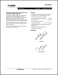 datasheet for V56ZA2 by Harris Semiconductor