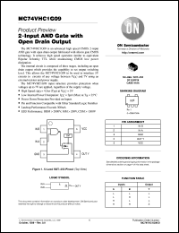 datasheet for MC74VHC1G09DFT1 by ON Semiconductor