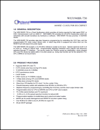 datasheet for W83194BR-730 by Winbond Electronics