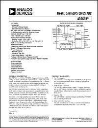 datasheet for EVAL-AD7665CB by Analog Devices