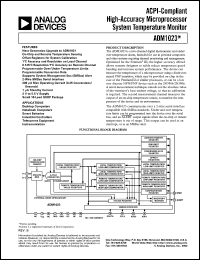 datasheet for ADM1023ARQ by Analog Devices